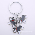 2021 Met Met Metal Black Shiba INU Keychain dames Mute Shape Keychain Creative Car Keychain Gift